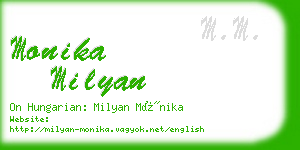 monika milyan business card